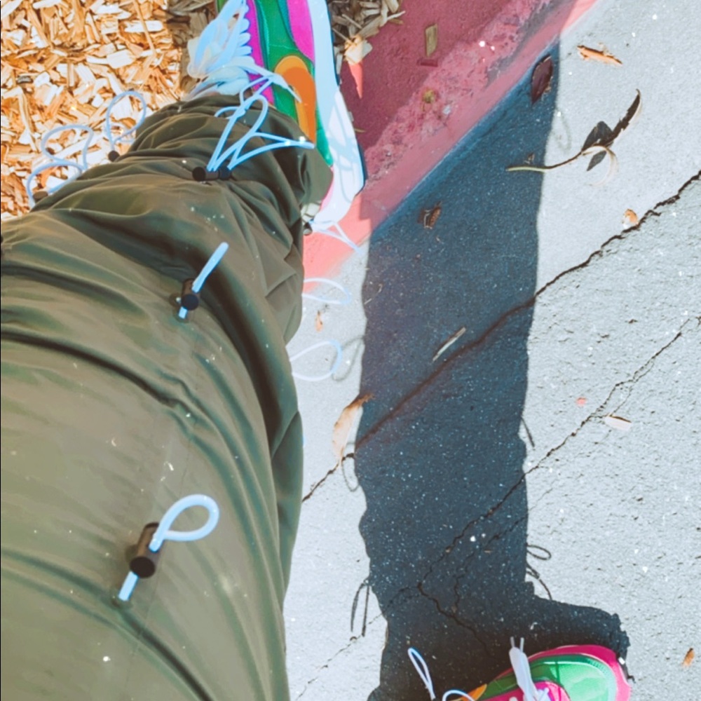 Cargo Drawstring Ruched Jogger Pants - Picture 2 of 3
